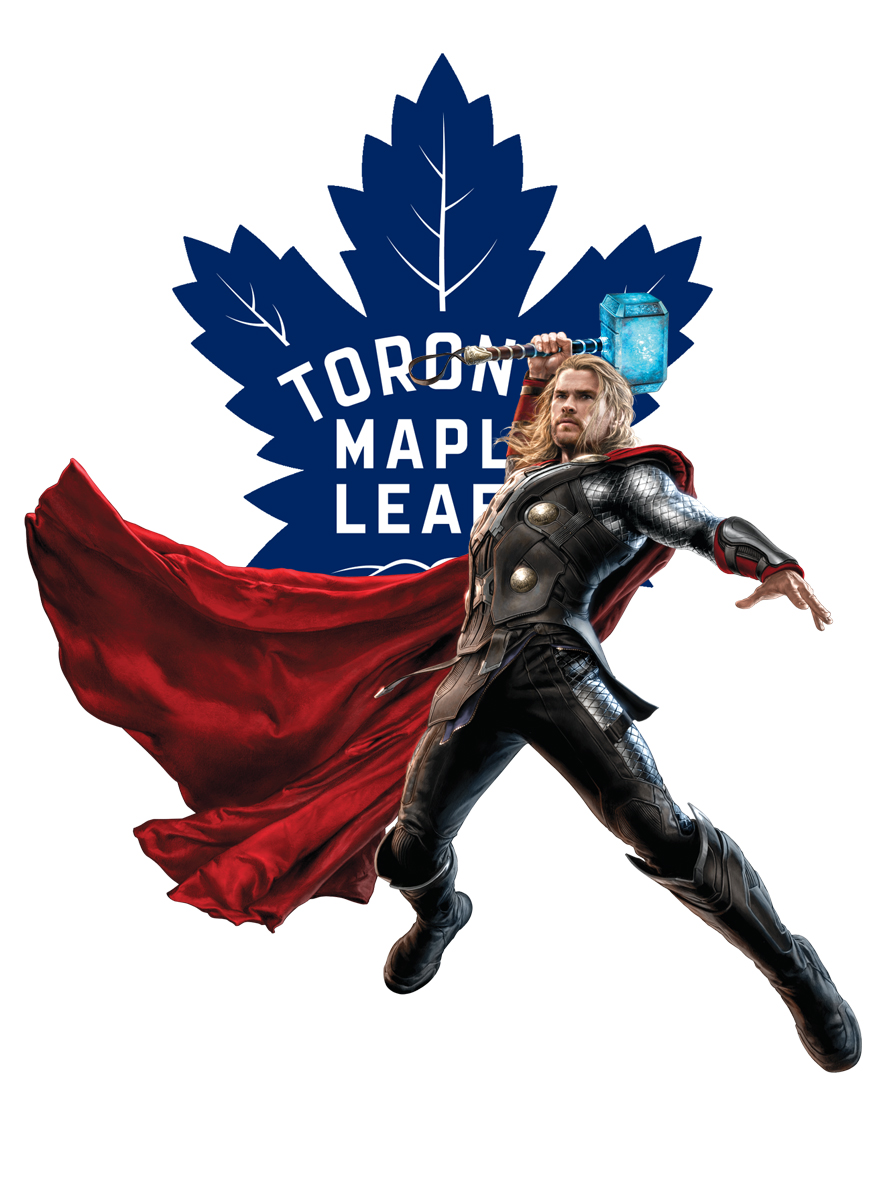 Toronto Maple Leafs Thor Logo iron on paper